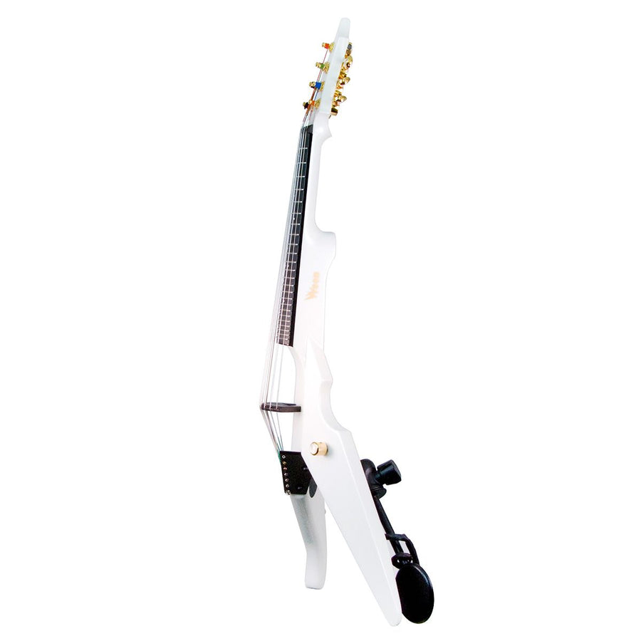 Wood Violins Viper 7-String Fretted Violin, White Pearlized finish