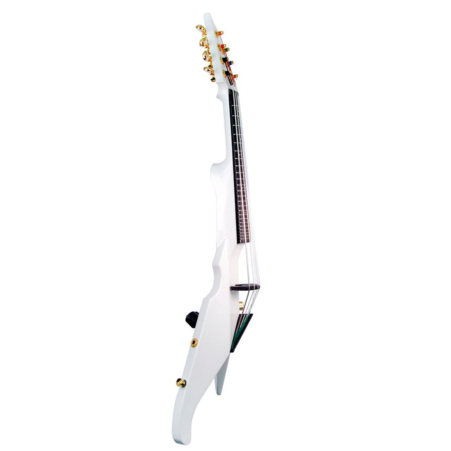 Wood Violins Viper 7-String Fretted Violin, White Pearlized finish