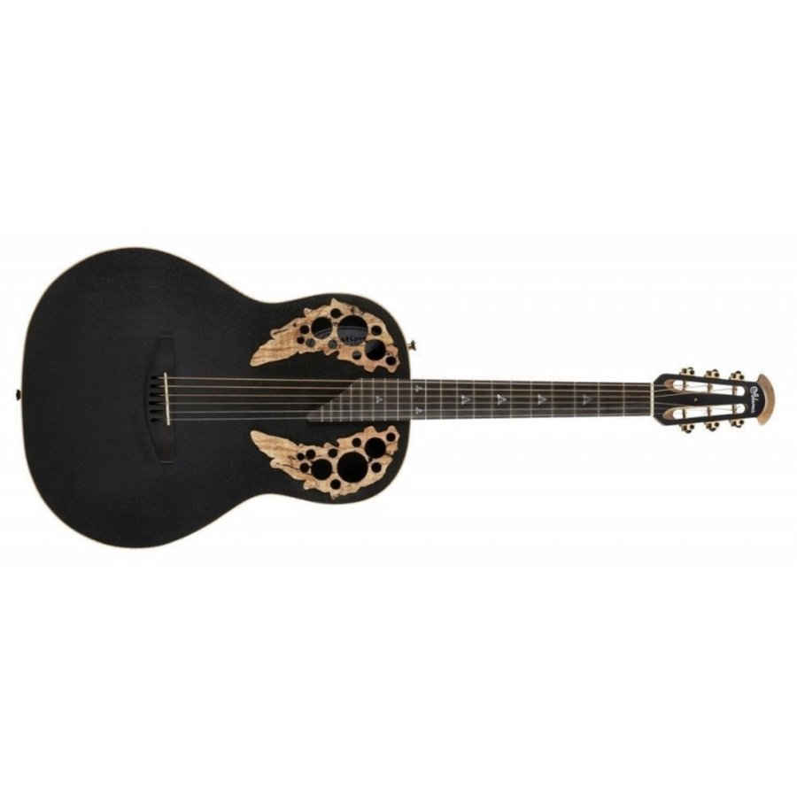 Ovation Adamas E-Acoustic Guitar U581T-SPM, Black Satin Coppper Metal Flake