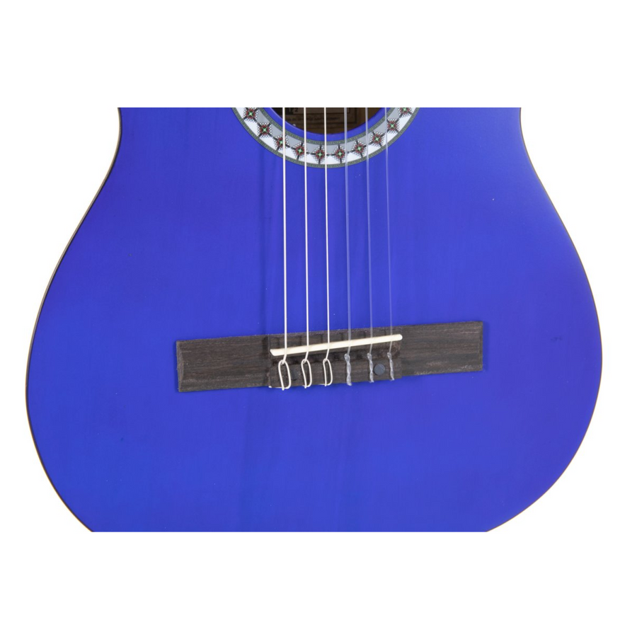 GEWA Basic Classical Guitar Transparent Blue