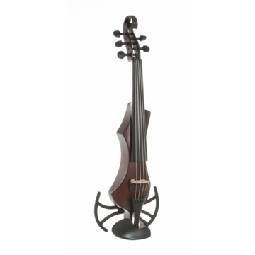 GEWA Novita 3.0 Electric 5-Strings Violin, Red Brown, With Universal Shoulder Rest Adapter