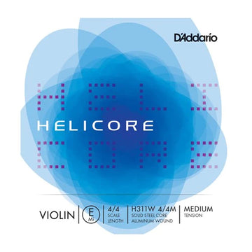 D'Addario Helicore Violin E String, Steel