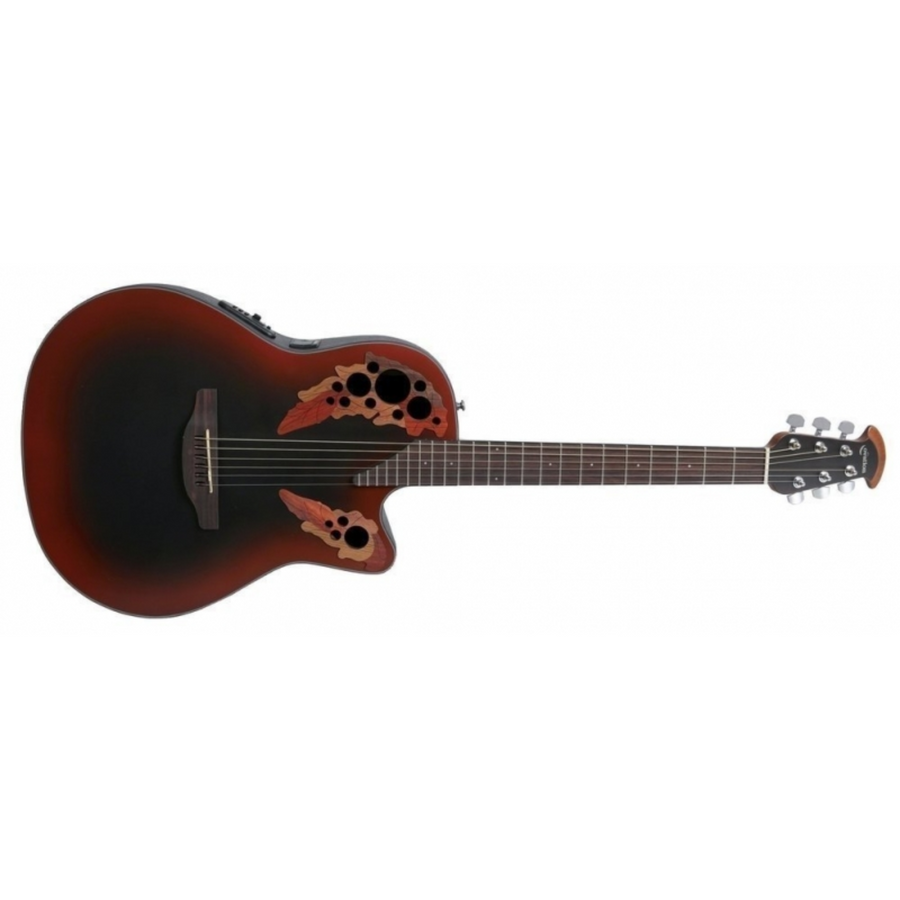 Ovation Celebrity Elite E-Acoustic Guitar CE44-RRB, Reverse Red Burst