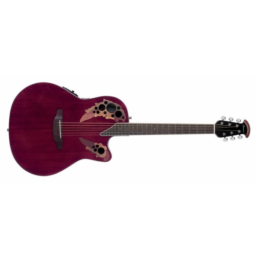 Ovation Celebrity Elite E-Acoustic Guitar CE44-RR, Ruby Red