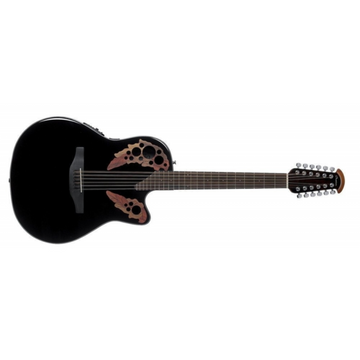 Ovation Celebrity Elite E-Acoustic Guitar CE4412-5, Black, 12-String