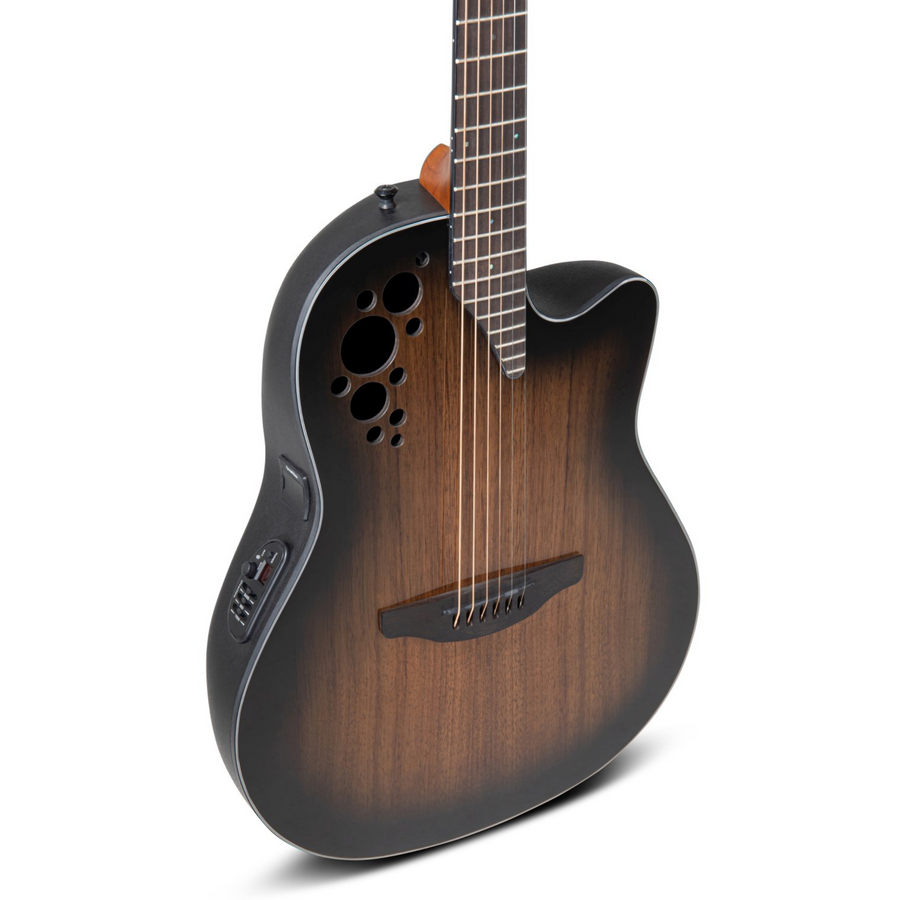 Ovation Celebrity Elite Plus E-Acoustic Guitar CE44P-ABLKW, Australian Blackwood