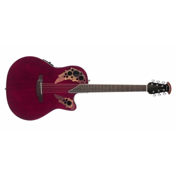 Ovation Celebrity Elite E-Acoustic Guitar CE48-RR, Ruby Red