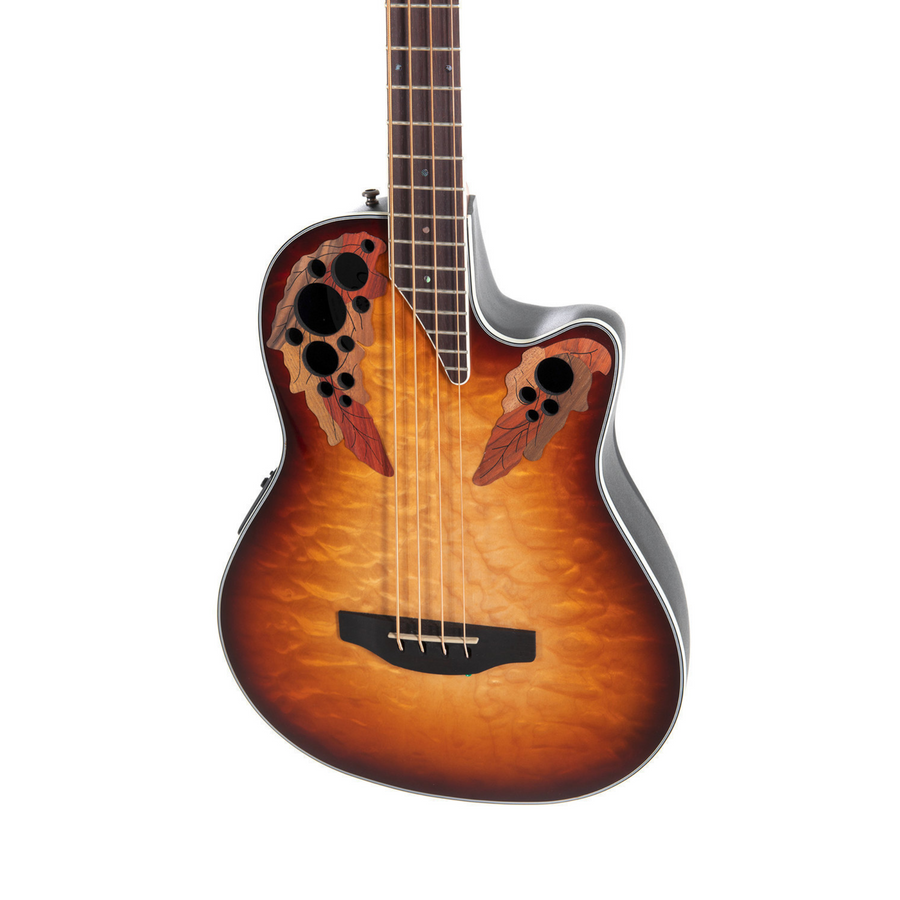 Ovation Celebrity Elite E-Acoustic Bass CEB44X-7C, Cognac Burst