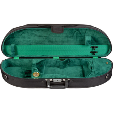 Bobelock 1047 Wooden Half Moon Violin Case Velour (All Colors)