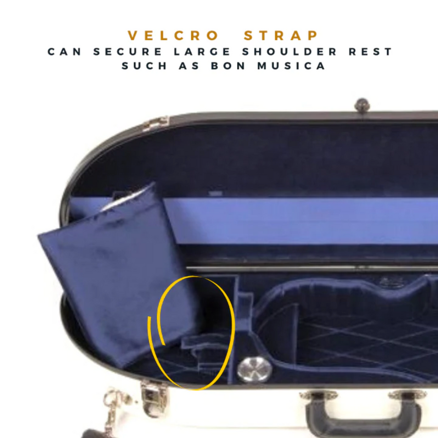 Bobelock 1047 Fiberglass Half Moon Violin Case (All Colors)