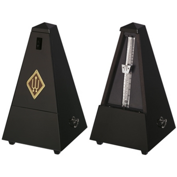 Wittner Maelzel Solid Wood Metronome - Black - High Gloss - Model 816 / Model 806