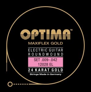 Optima Maxiflex 24K Gold Wound Electric Guitar Strings Set (All Sizes)