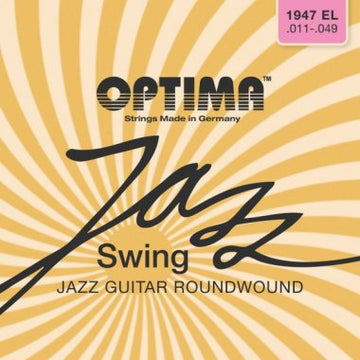 Optima Jazz Swing 1947 Chrome Roundwound Electric Guitar Strings Set (All Sizes)