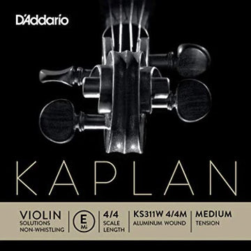 D'Addario Kaplan Non-Whistling Aluminum Wound Violin E String