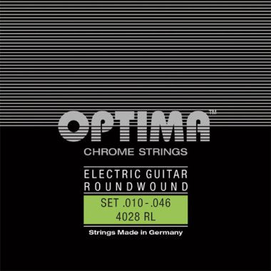 Optima Chrome Roundwound Electric Guitar Super Strings Set (All Sizes)