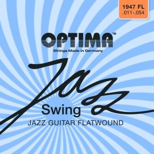 Optima Jazz Swing 1947 Chrome Flatwound Electric Guitar Strings Set (All Sizes)