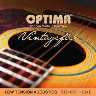 Optima VintageFlex Low Tension Acoustic Guitar Strings Set (All Sizes)
