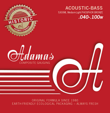 Adamas Acoustic Bass String Set, Phosphor Bronze (All Sizes)