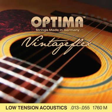 Optima VintageFlex Low Tension Acoustic Guitar Strings Set (All Sizes)