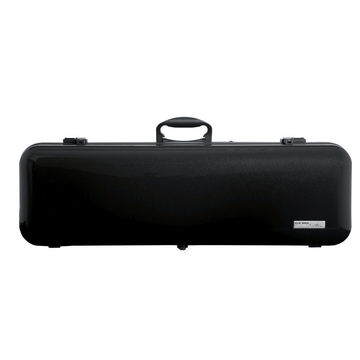 GEWA Violin Case, Air 2.1, Oblong, 4/4, Metallic Black/Black, High Gloss